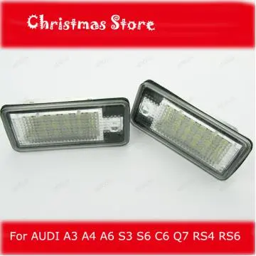 Christmas-Audi A3 A4 A6 S3 S6 C6 Q7 RS4 RS6  LED License Plate Lamp