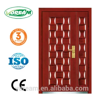 high quality of steel wooden door, steel wooden door with good price