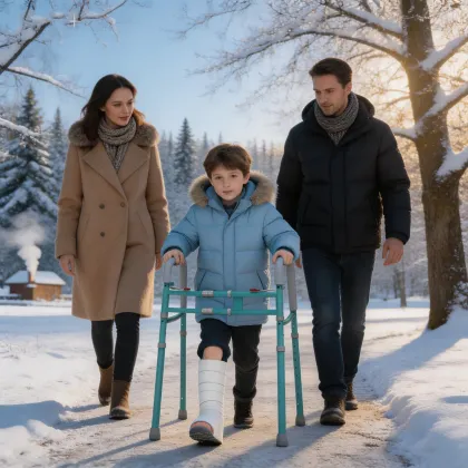 Stainless Steel Foldable Pediatric Walker in Tiffany Blue
