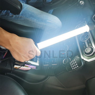 Luz de trabajo LED portátil Handheld - Súper Bright 8W IP65 DC 12V Car, 30 cm/50 cm, blanco y blanco cálido