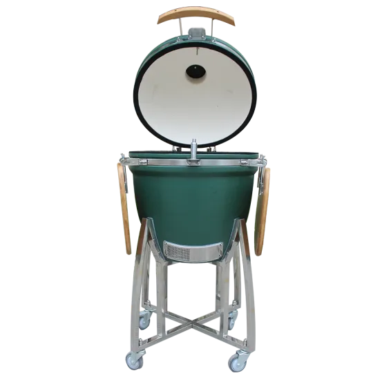 Auplex BBQ Manufacturer Charcoal Outdoor Kitchen 21 Inch  Kamado Camping Ceramic BBQ Grill