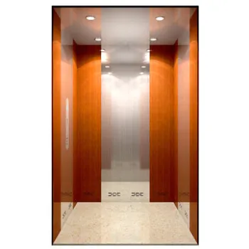 Climb villa elevator cabin, marble platform