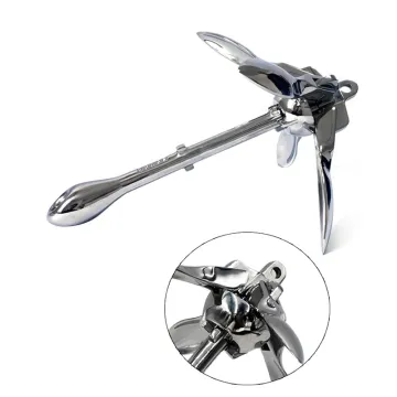 1.5kg Stainless Steel Folding Grapnel Anchor for Small Boats