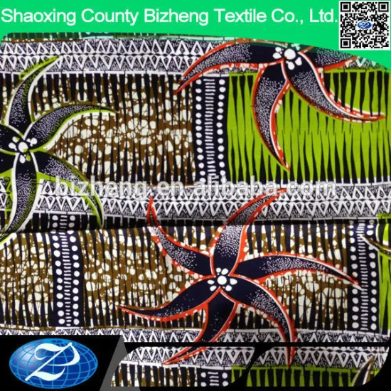 Hot sale 100 cotton real wax prints fabric for fashion clothings