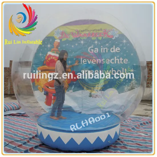 large outdoor inflatable snow globe for events