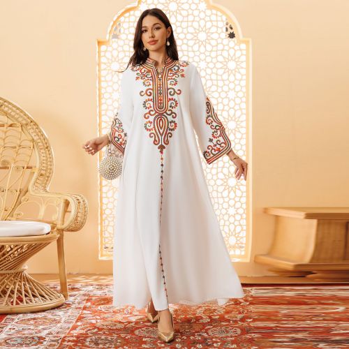 لباس جلبیه عبای دوزی شده ماه رمضان برای زنان
