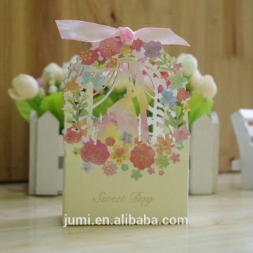 sweet day laser cut Wedding favors Candy box Gift Bags Chocolate Box Marriage Decos