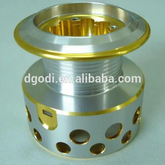 cnc turning aluminum parts for fishing reel
