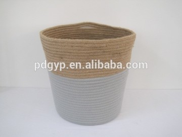 New 2015 Hot Sale Handmade Factory Price Cotton Storage Basket