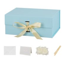 Printed Magnetic Closure Boxes Gift Box With Ribbon