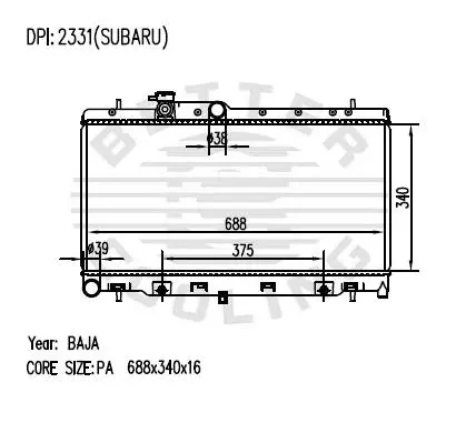 Auto Radiator For SUBARU