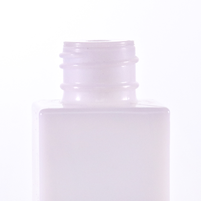 مربعة أوبال زجاج زجاجة بيضاء للحبر