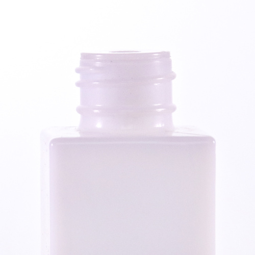 Square Opal White Glass Bottle For Toner