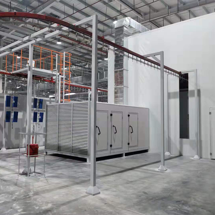 Metal Coating Machinery with powder coating booth