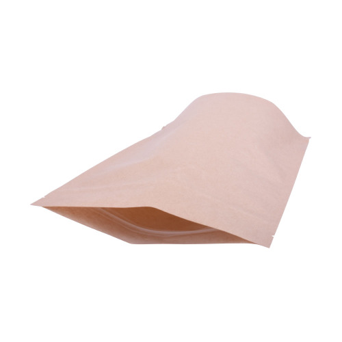 eco friendly makeup bag food grade kraft paper bags with window