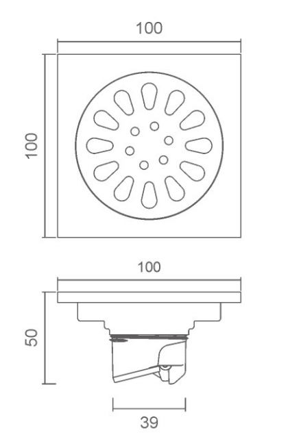 Floor drain drawing