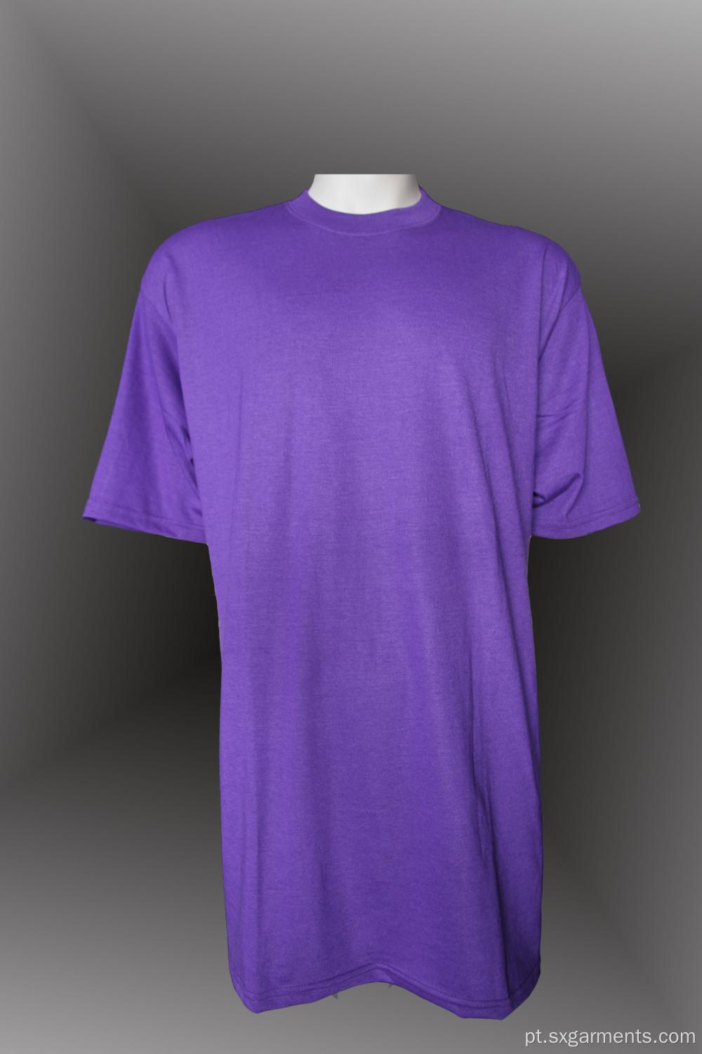 T-shirt de pescoço redondo de algodão 100% personalizado 160g