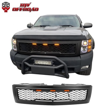 HW 4x4 Offroad Front Grille Grille Grille Grill for Silverado 1500 2007-2013