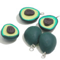 Popular Kawaii Avocado Shaped Earrings Polymer Clay Slice 100pcs/bag Fashional Accessories DIY Craft Decoration