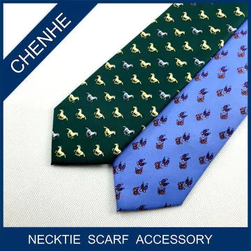 MOQ 100 custom made silk printed necktie