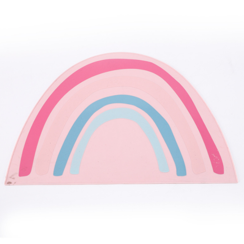 Dibujos animados arco iris tigre diseño kids placemats