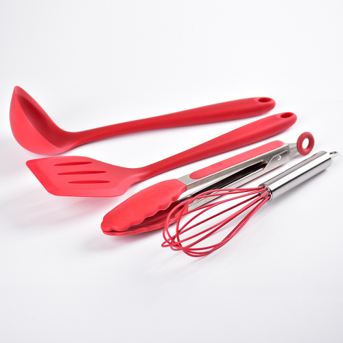 10 pieces stainless steel silicone kitchen utensils sets