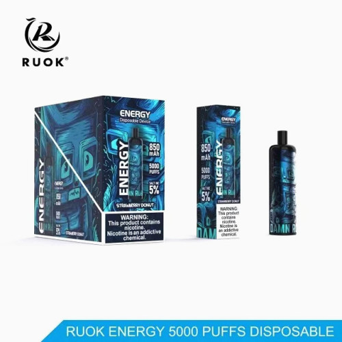 Pufos descartáveis ​​Ruok Energy 5000 Puffs