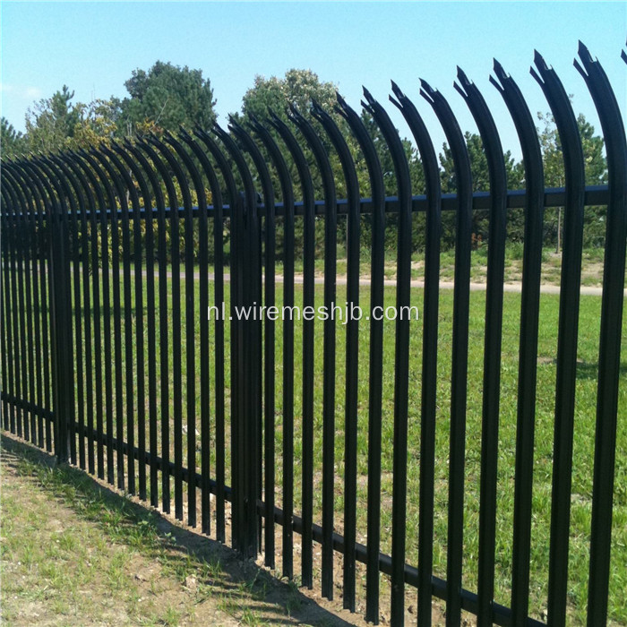 Green Powder Coated Palisade Security Fence