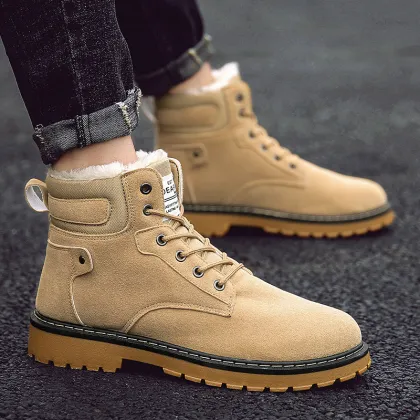 Mens Snow Ankle Winter Martin Boots