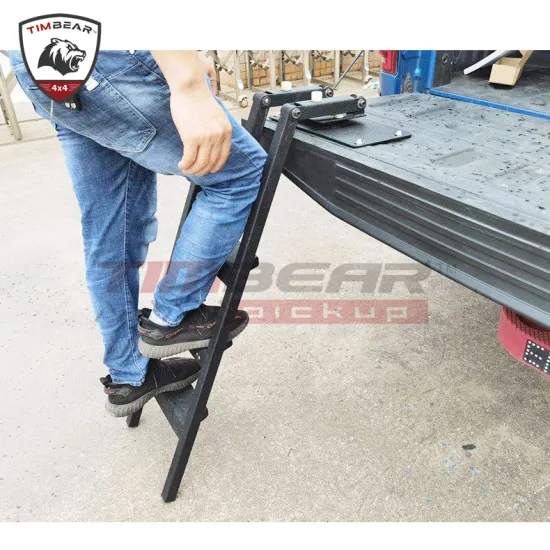 Universal Steel Rotatable Rear Ladder Tailgate Accessory for Hilux and Mitsubishi Ranger