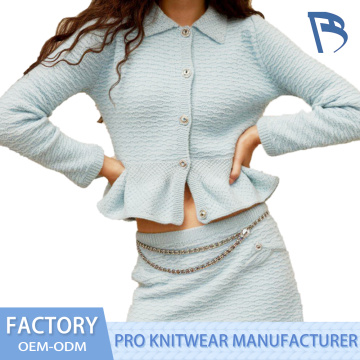 Pakaian rajutan biru aneh untuk kanak -kanak