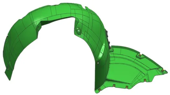 Wheel housing injection mould