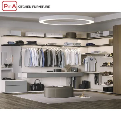 PINAI Steel Simple Closet Combination Metal Clothes Portable Wardrobe