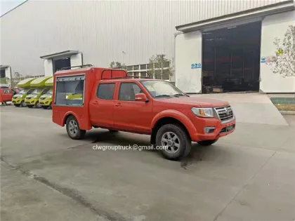 Dongfeng double cab pickup food cart