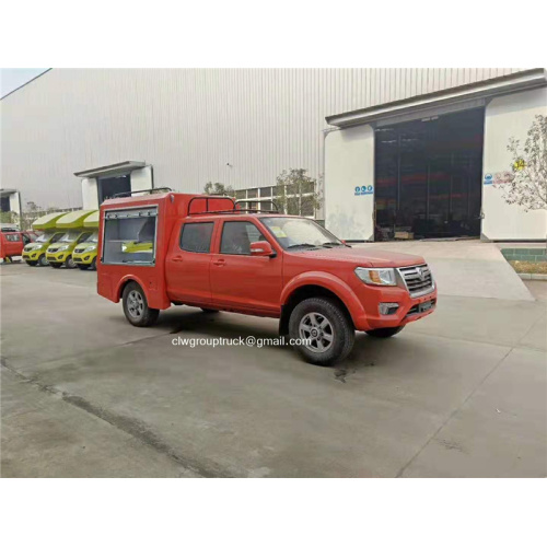 Carro de comida de recogida de doble cabina de Dongfeng