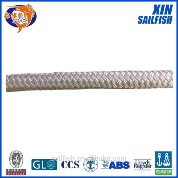 24 strand double braided pp/polypropylene rope with splice eyes