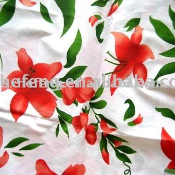 COTTON POPLIN PRINT WITH SPANDEX FABRIC