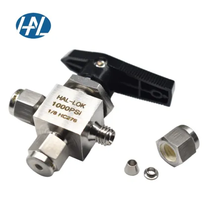 Alloy C276 Instrument Ball Valve - Swagelok Type Three Way Valve