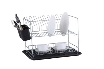 compact stainless steel dish holder