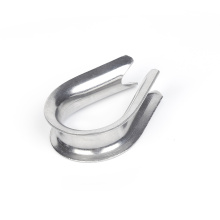 Wire Rope Clamps Solid stainless steel wire rope thimble Manufactory