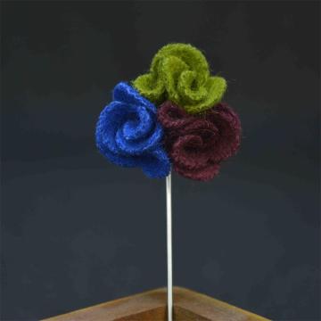 2016 flower fashion korean style wool fabric hot selling brooch