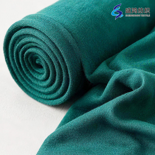 Tekstil Jersey Rajutan Siro-Spun CVC 21S yang tahan lama