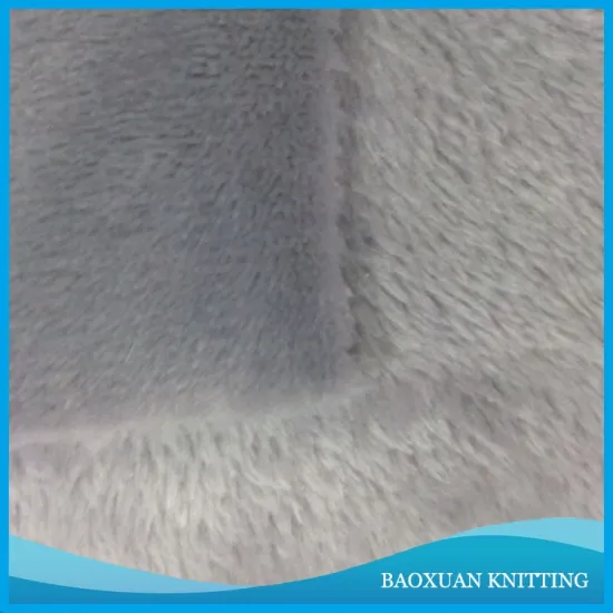 100%polyester knit fabric/DTY double fleece flannel fabric single style/factory price fabric
