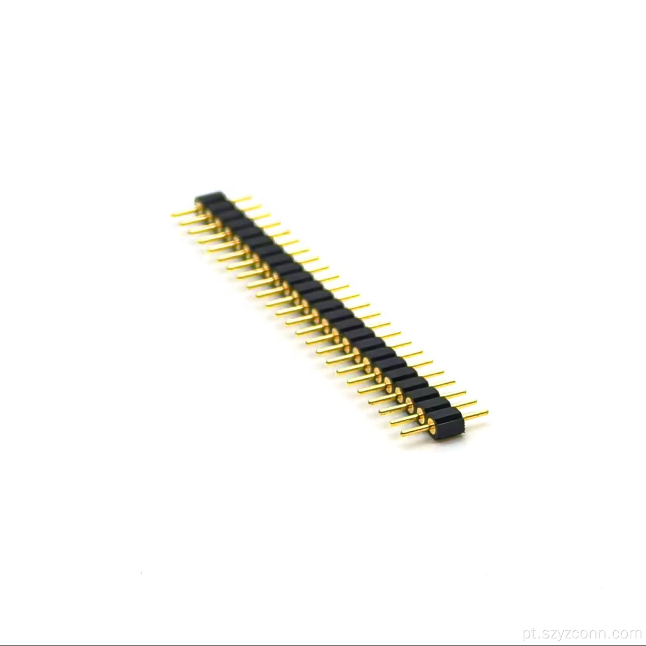Cabeçalho de pino usinado de 2,54 mm reto H3,0 mm