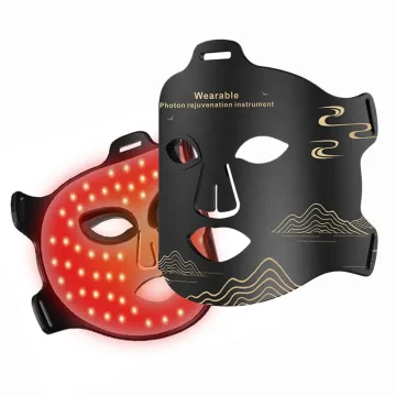 Trend Korean Professional Anti aging LED Face Beauty Device Wireless Infrared PDT Photon Red Light Therapy Silicon LED Face Mask