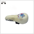 Custom black yellow bike saddle for kids