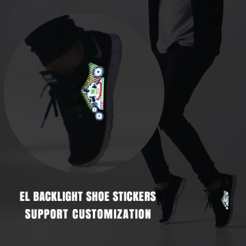 Pegatizas de zapatos de panel de iluminación luminosa - Accesorios de zapatos de fiesta LED