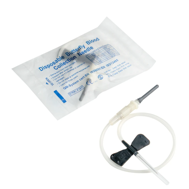 Aiguilles de collecte de sang de papillon 20g sous vide