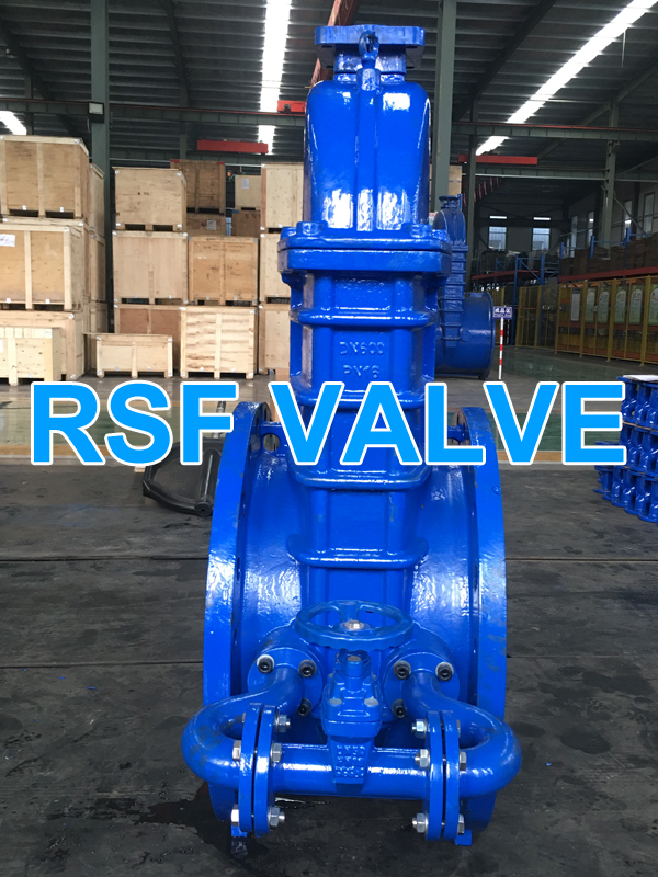 Resilient Seat Gate Valve Dn600 Pn16 With By Pass Valve Gost 55510 Tpye B Mounting Flange For Ea Suzhou Rsf Valve Jpg