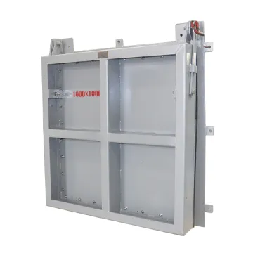 carbon steel welded square drainage flap valve